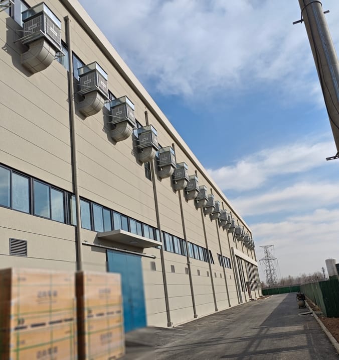 工業冷風機水冷空調應用大型廠房車間降溫通風