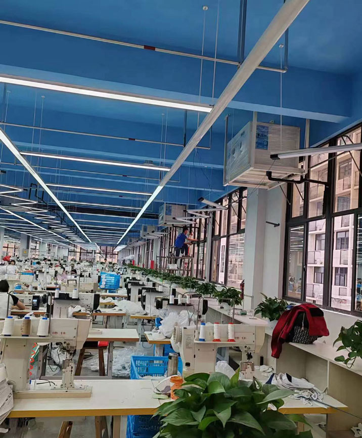 工業省電空調臥式射流機應用于鞋廠降溫